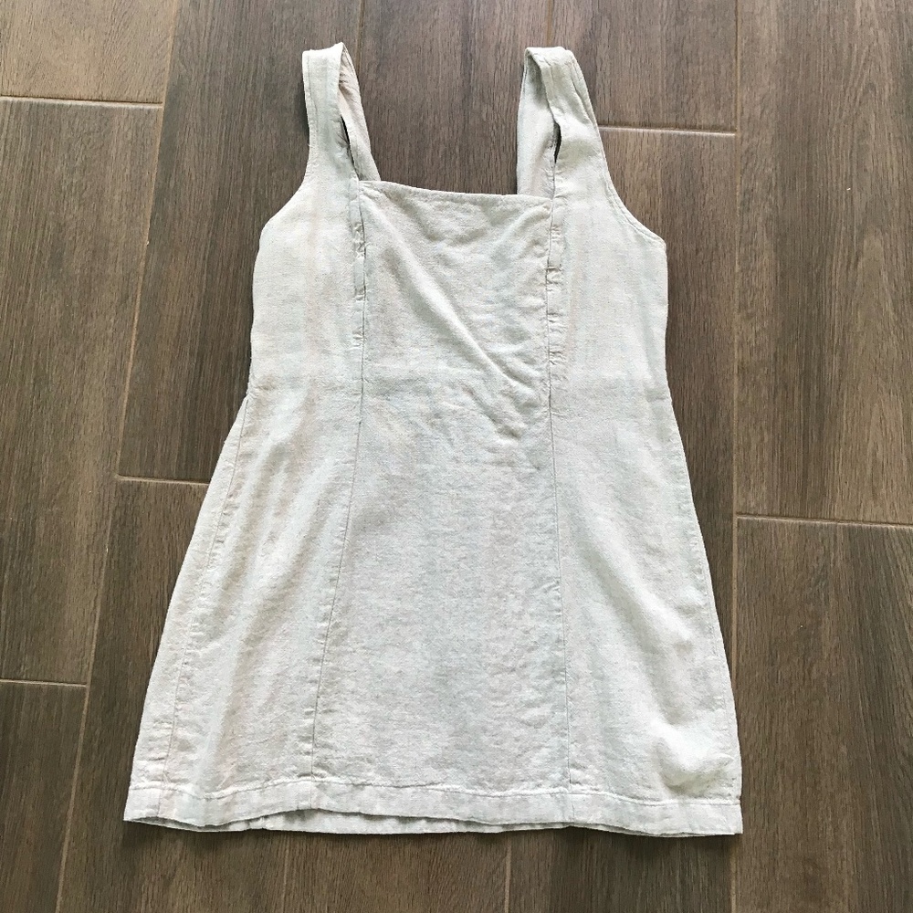 Linen mini dress